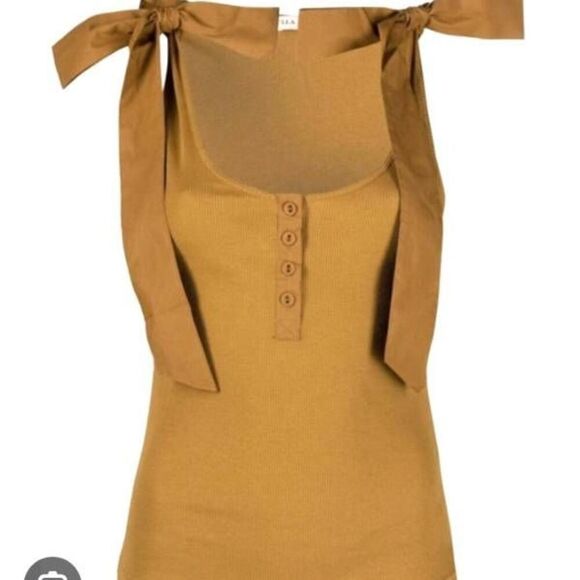 Ulla Johnson bow tie Jane tank top Sz P - Picture 1 of 4